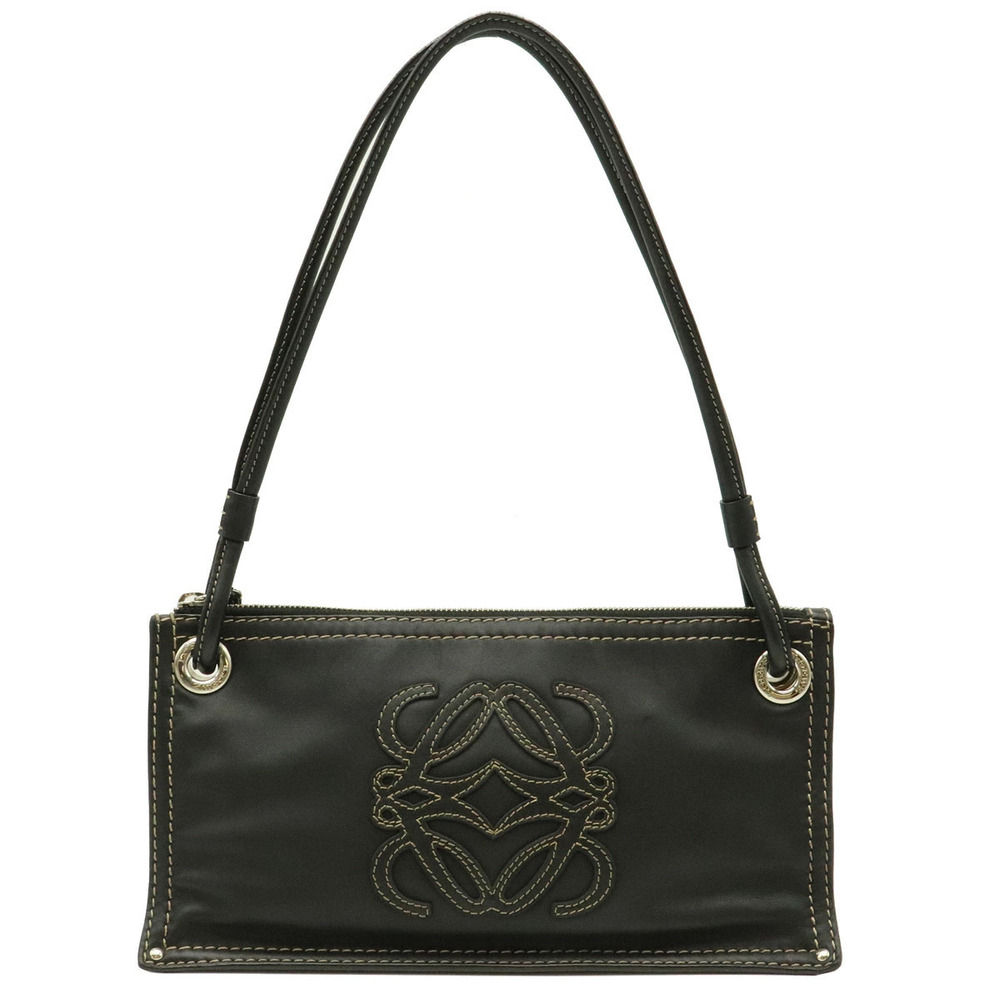 Loewe Anagram Hobo Bag Leather Black